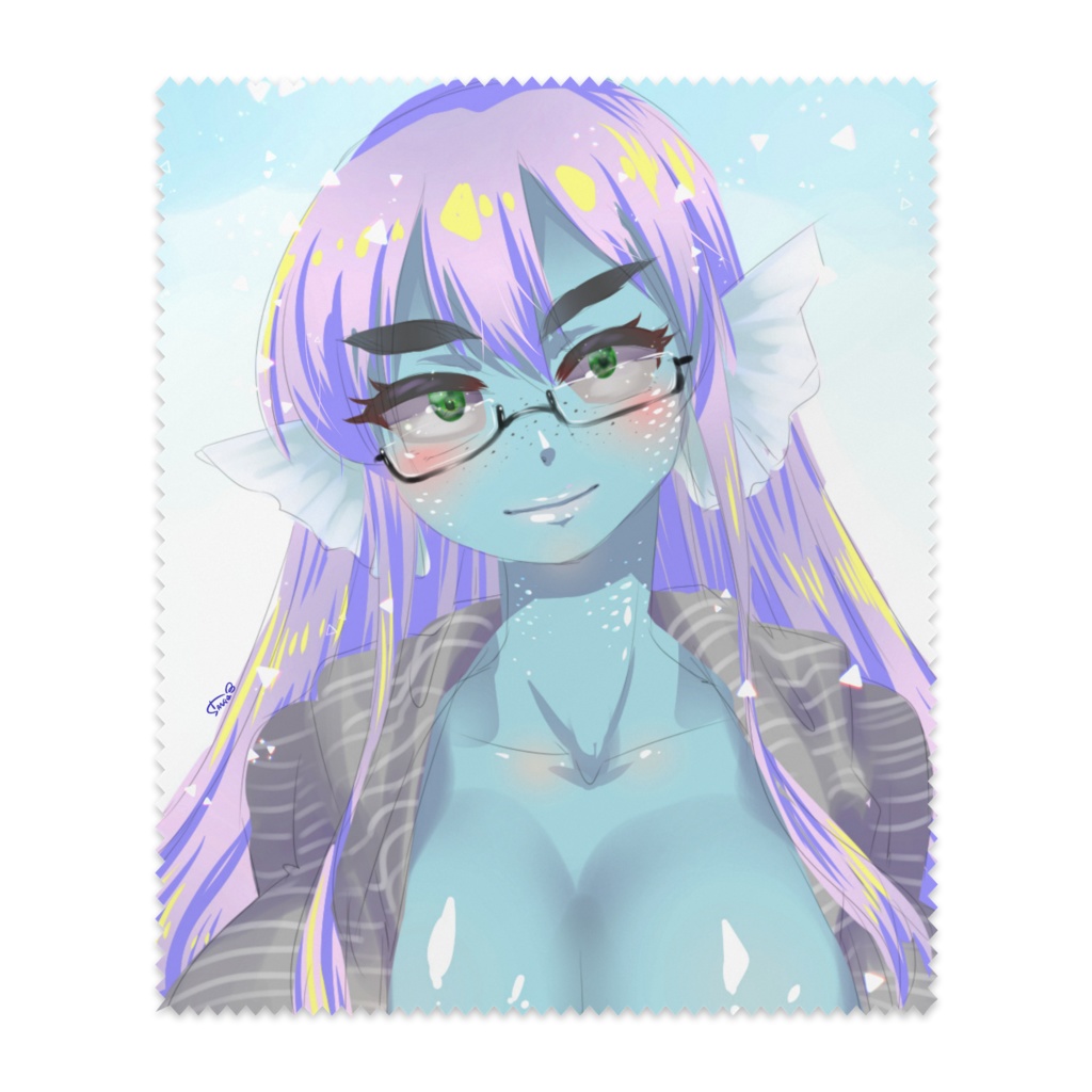 サンゴちゃん（裸眼メガネ拭き）