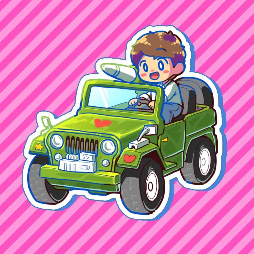 スパハウらぶらぶアクキー(ビークルVer.)