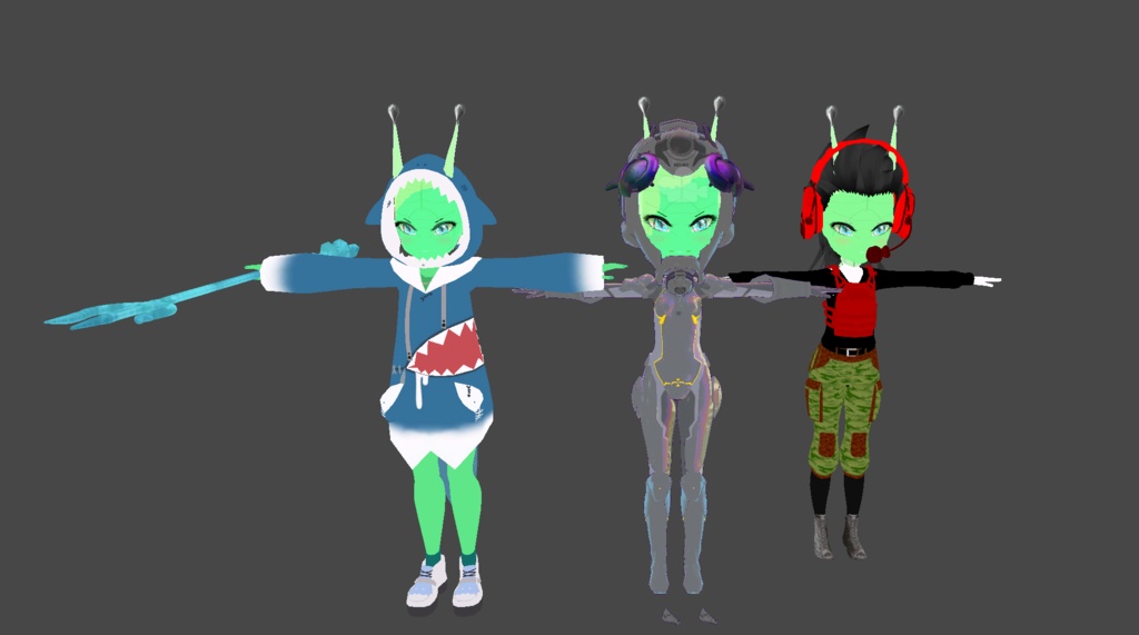【オリジナル3Dモデル】 Mr Alien (Free try-out 無料トライアル)