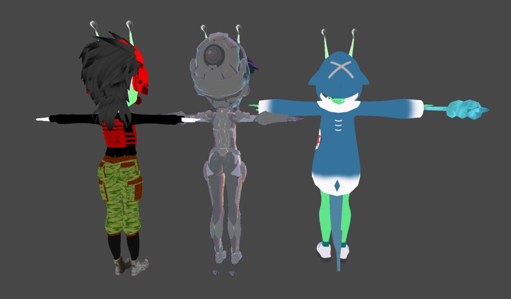 【オリジナル3Dモデル】 Mr Alien (Free try-out 無料トライアル)