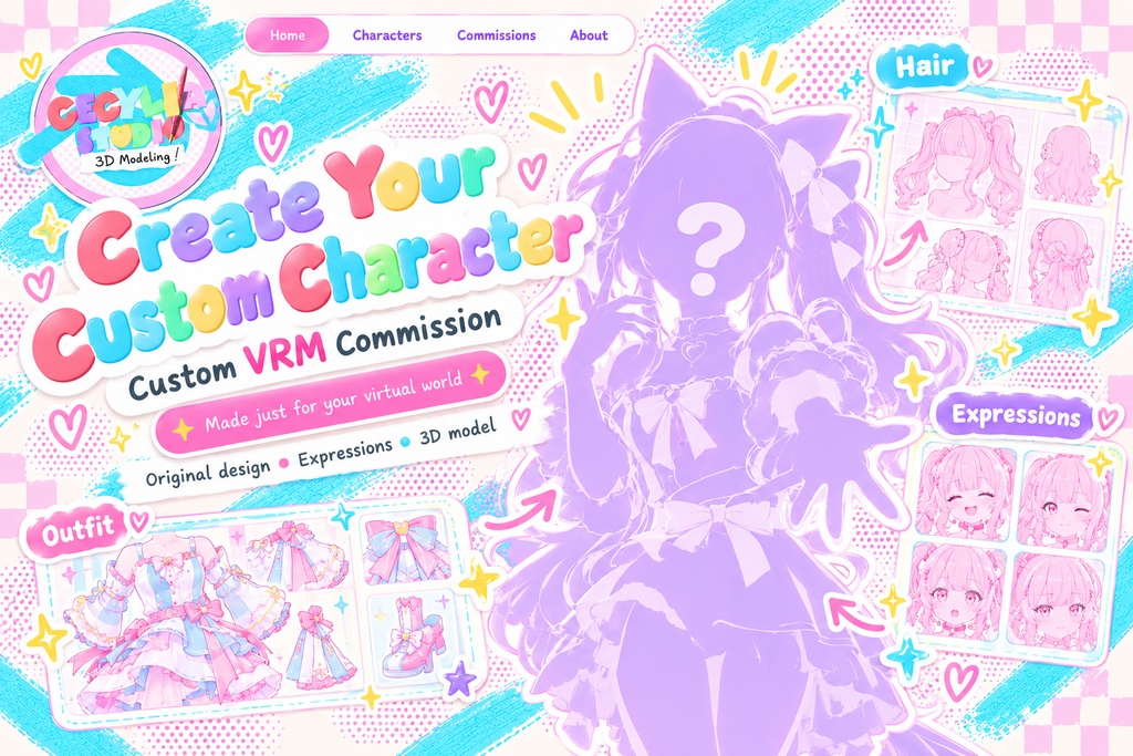 Custom VRM Character Commission|オリジナルVRMキャラクター制作 — Cecylia Studio