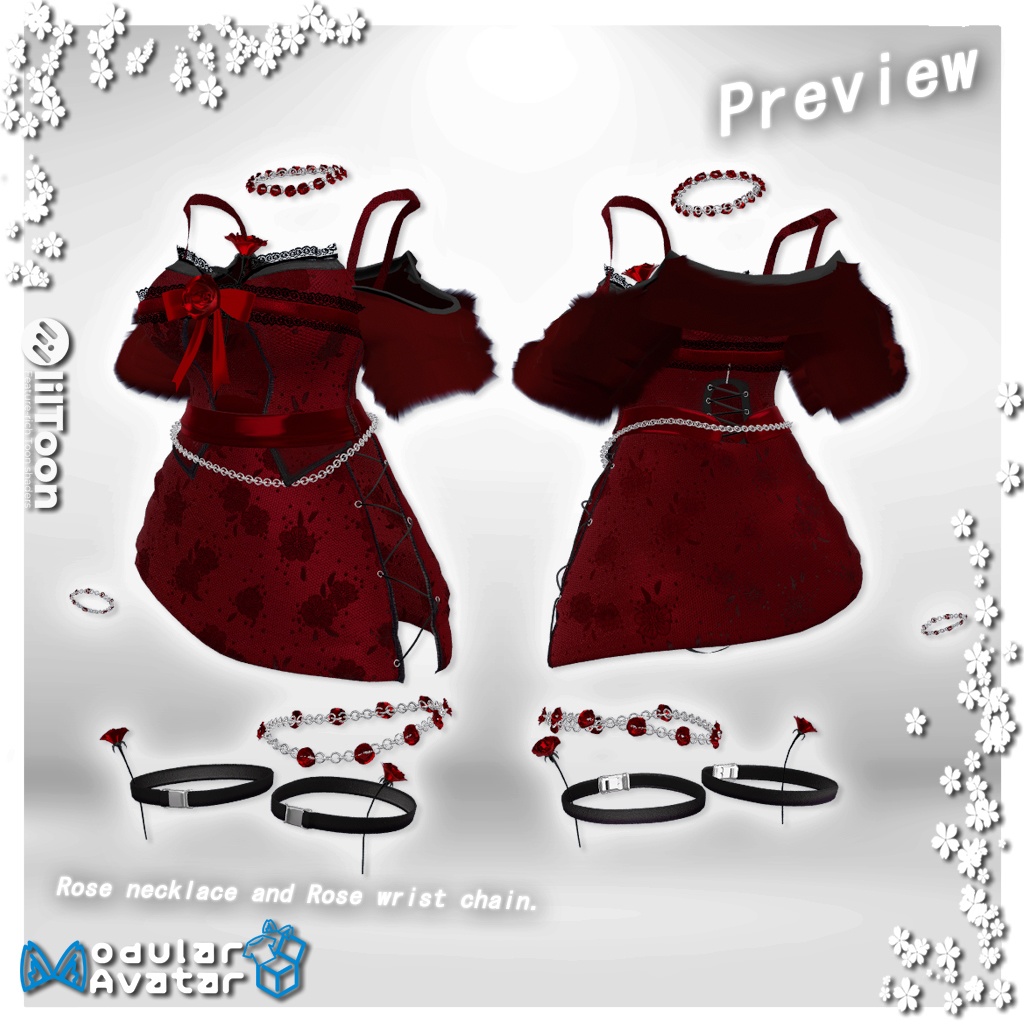 7アバター対応【𝐑𝐨𝐬𝐞 𝐁𝐞𝐥𝐨𝐧𝐠𝐬𝐢𝐞】-【ギミック】 🖤【ハロウィンセール】 Halloween Sale 30–40% Off ✦ Limited Time Only