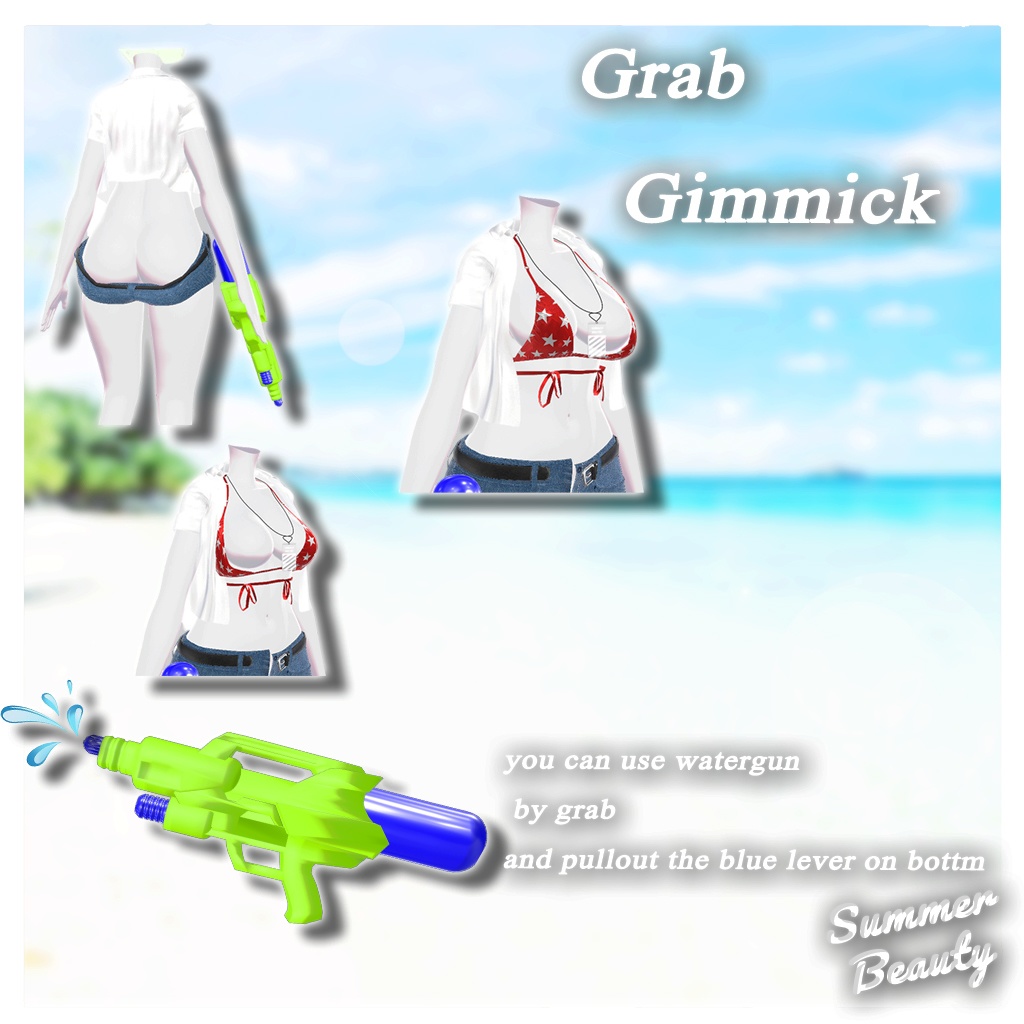 【Sales】9アバター対応 𝐒𝐮𝐦𝐦𝐞𝐫 𝐁𝐞𝐚𝐮𝐭𝐲: 𝐒𝐞𝐚𝐬𝐢𝐝𝐞 𝐖𝐡𝐢𝐬𝐩𝐞𝐫 🌊🍃 【ギミック】