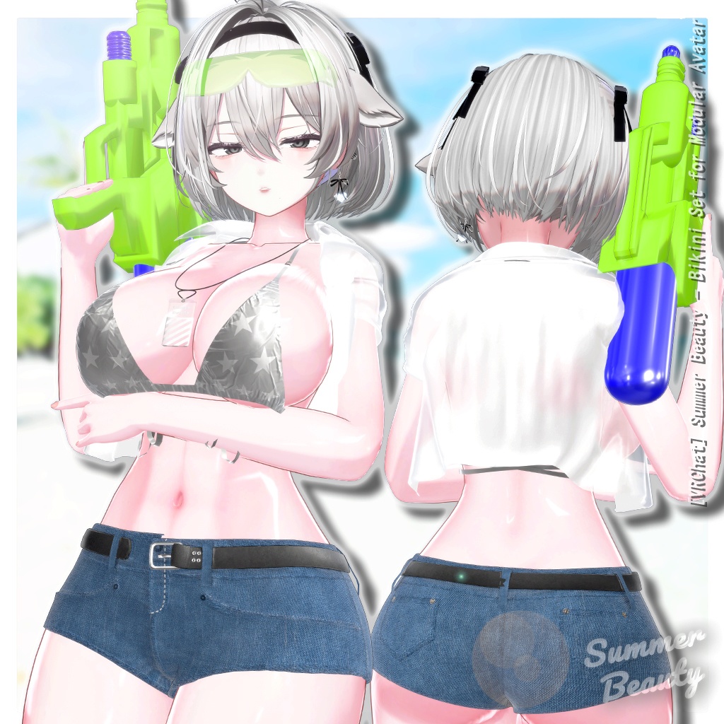 【Sales】9アバター対応 𝐒𝐮𝐦𝐦𝐞𝐫 𝐁𝐞𝐚𝐮𝐭𝐲: 𝐒𝐞𝐚𝐬𝐢𝐝𝐞 𝐖𝐡𝐢𝐬𝐩𝐞𝐫 🌊🍃 【ギミック】