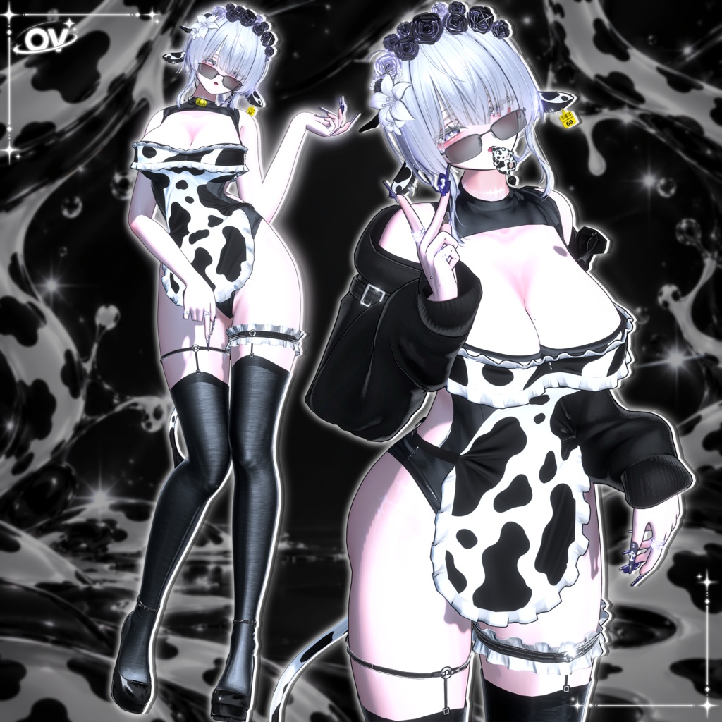 ✨【 PB-Gimmick 】(ุ60% SALES)🐄|Cow Mitsuri|🐮✨(20アバター対応)