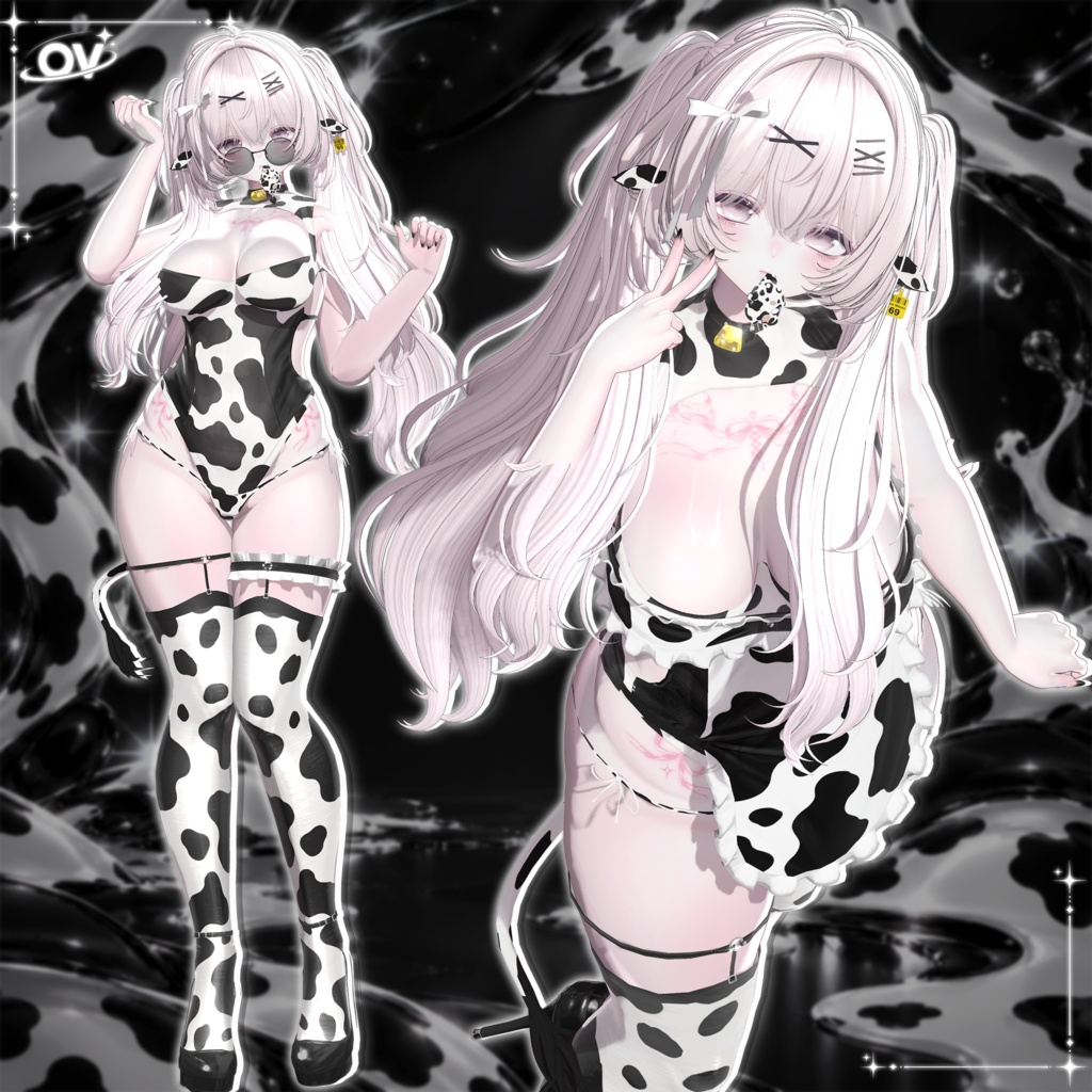 ✨【 PB-Gimmick 】(ุ60% SALES)🐄|Cow Mitsuri|🐮✨(20アバター対応)