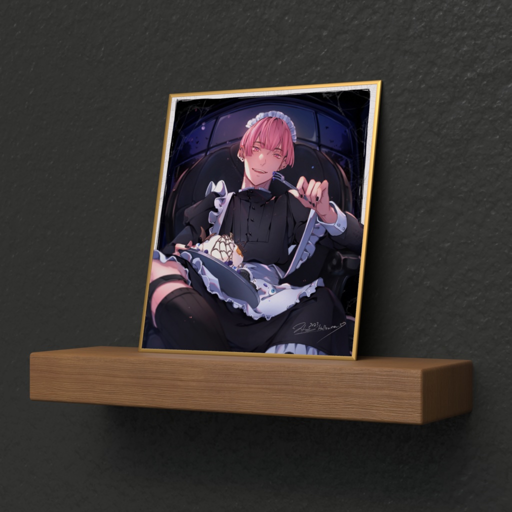 ハロウィンメイド2023 ミニ色紙