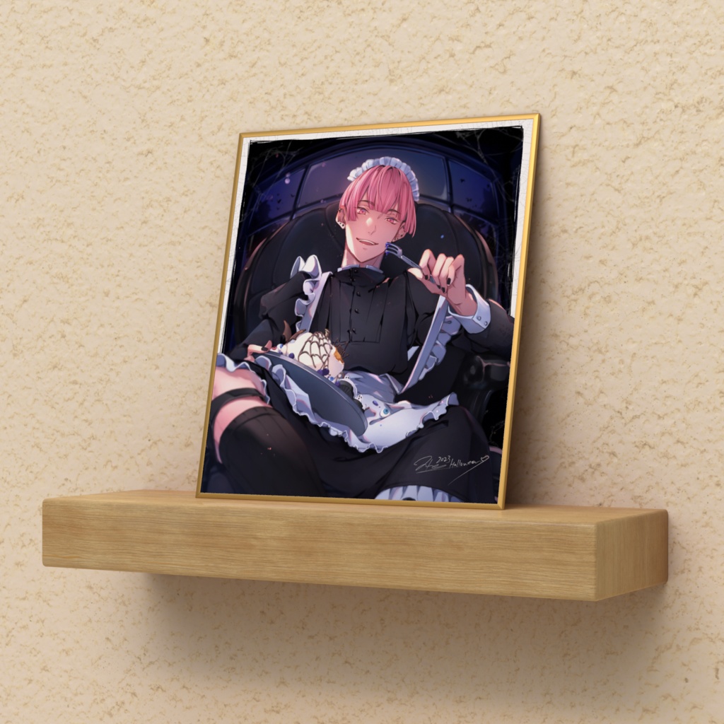 ハロウィンメイド2023 ミニ色紙