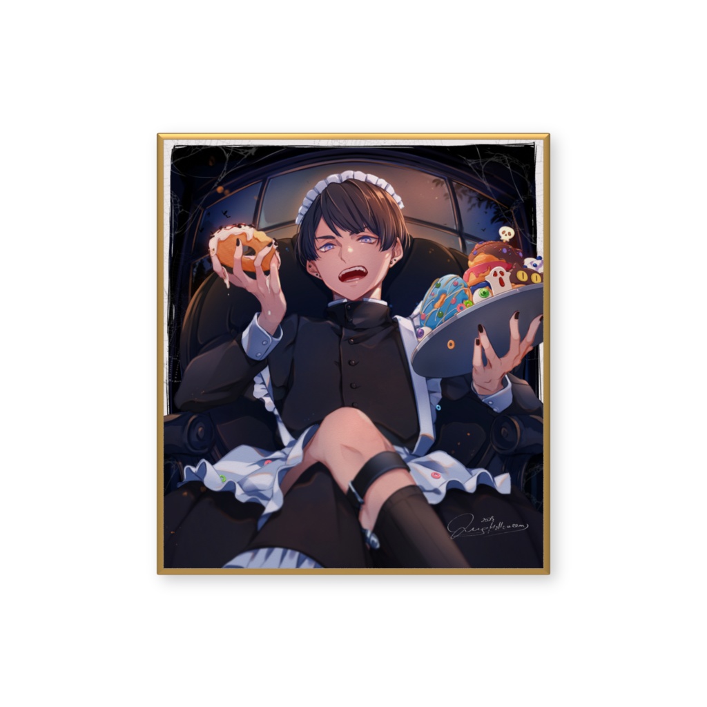 ハロウィンメイド2025 ミニ色紙