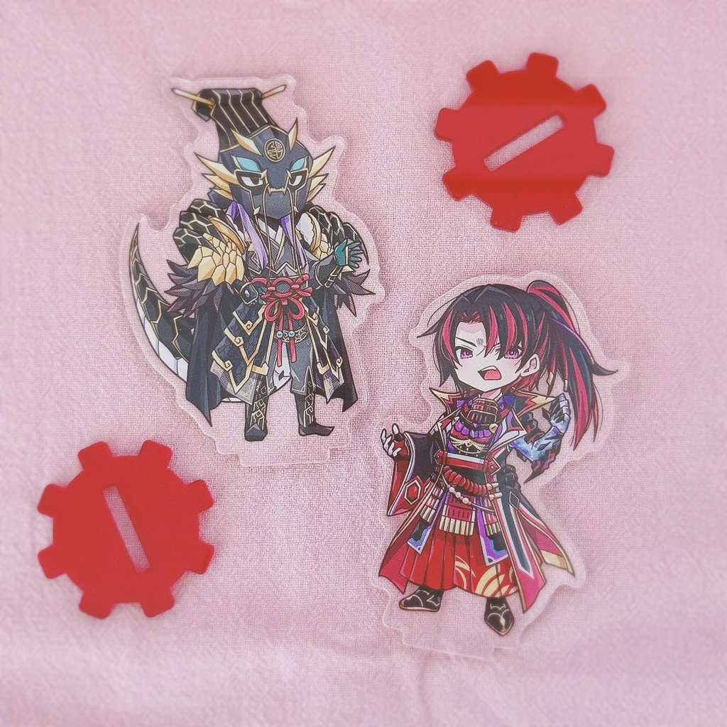 【遊戯王OCG】相剣軍師ー龍淵&クシャトリラ・ライズハートアクリルスタンド