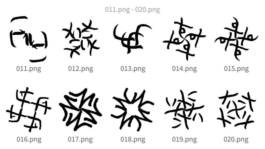 抽象曲線パターン素材集vol.2 Abstract Curve Pattern Assets