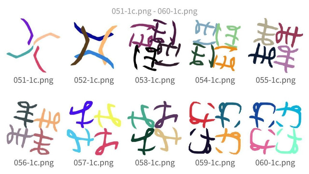 抽象曲線パターン素材集vol.6 Abstract Curve Pattern Assets