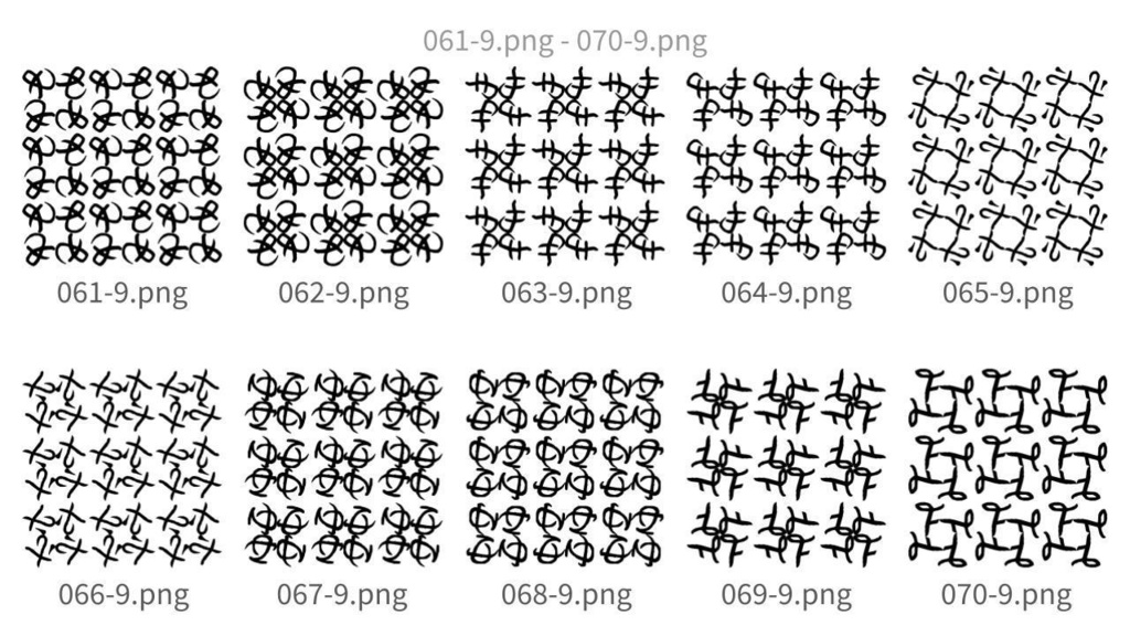 抽象曲線パターン素材集vol.7 Abstract Curve Pattern Assets