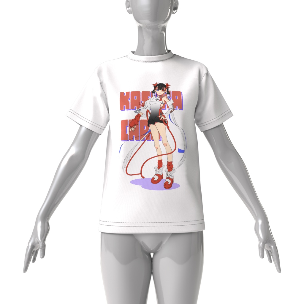 【非公式】カスカちゃんTシャツ【ファンメイド】