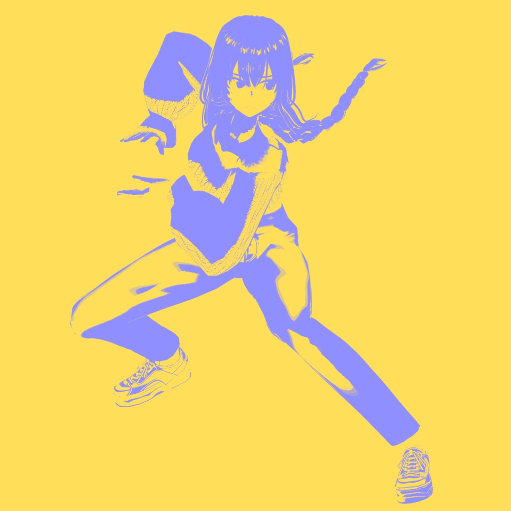 【VRoid】SFポーズ4種