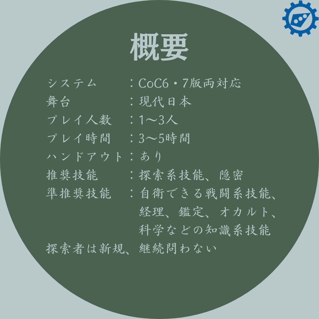 【CoCシナリオ】五行一辰【SPLL:E195676】