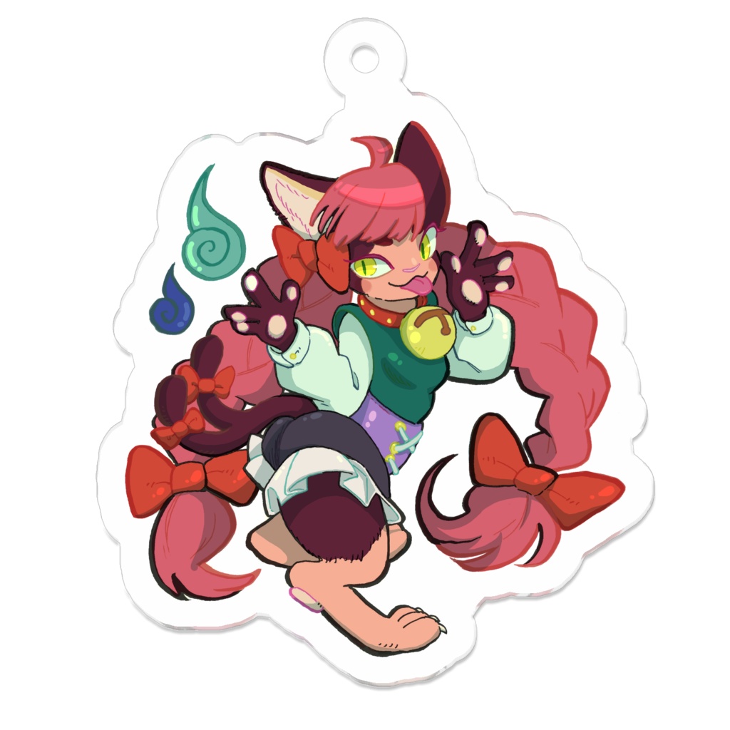 ねこさんアクリルキーホルダー