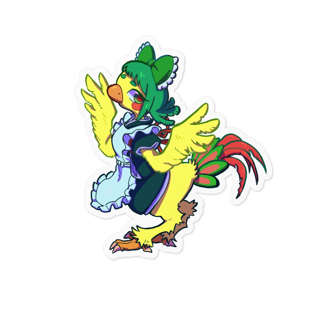 とりさんステッカー