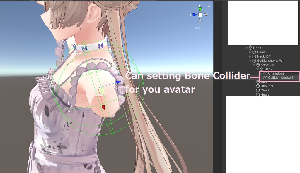 「Gothic Choker」Black&White (PB)