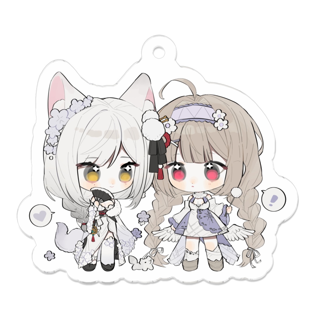VTuber こもち＆せな ミニキャラアクリルキーホルダー