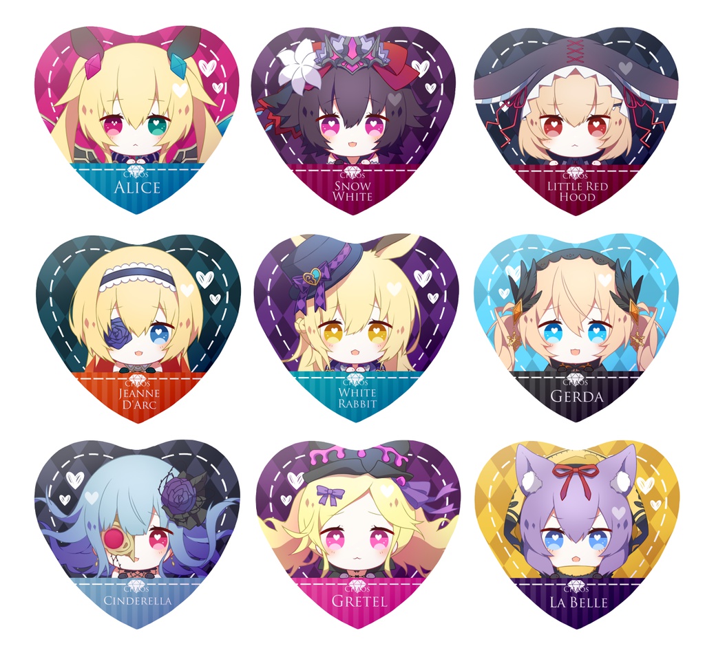 きゅん♥カオス缶バッジ