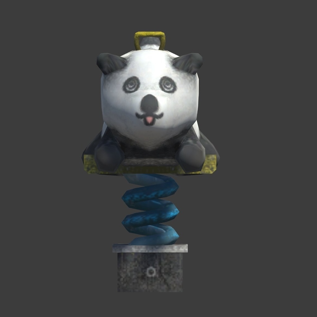 公園のパンダ 3Dモデル