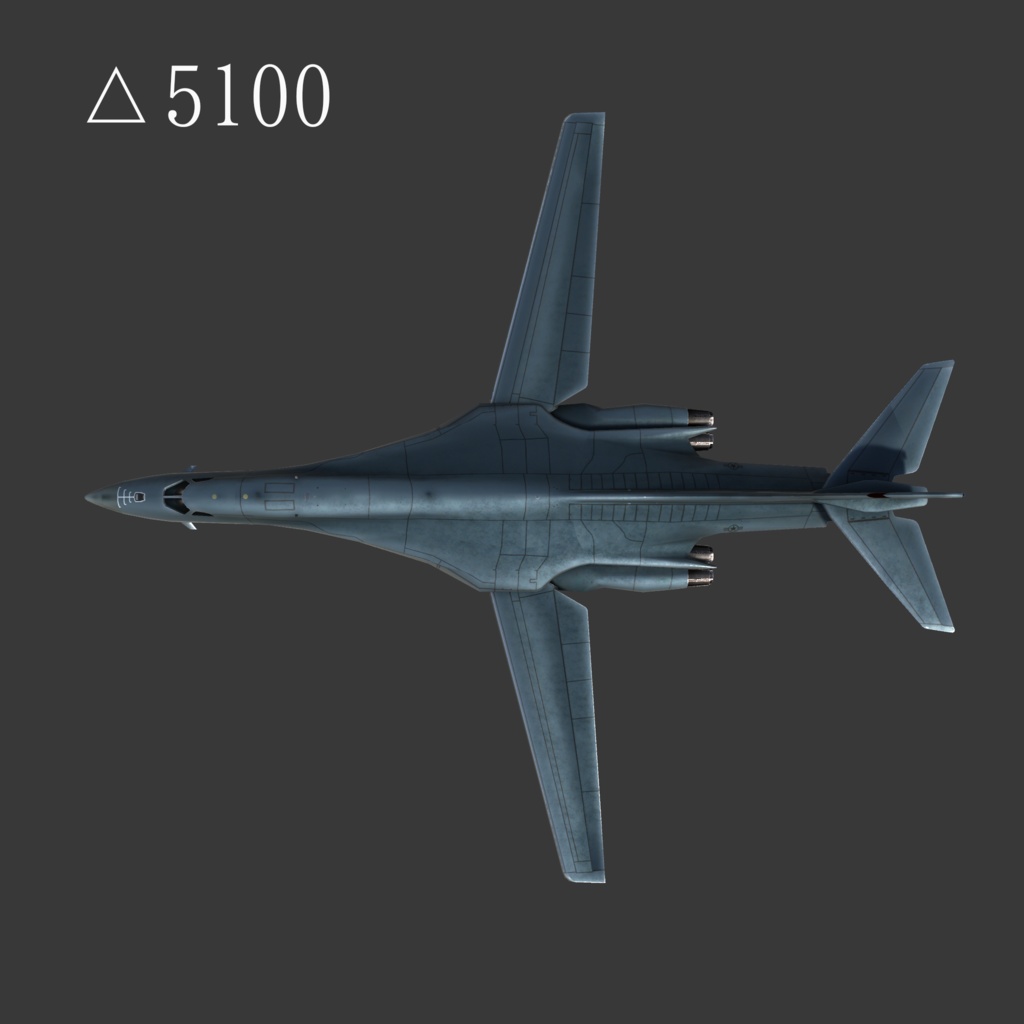 B1爆撃機 3Dモデル
