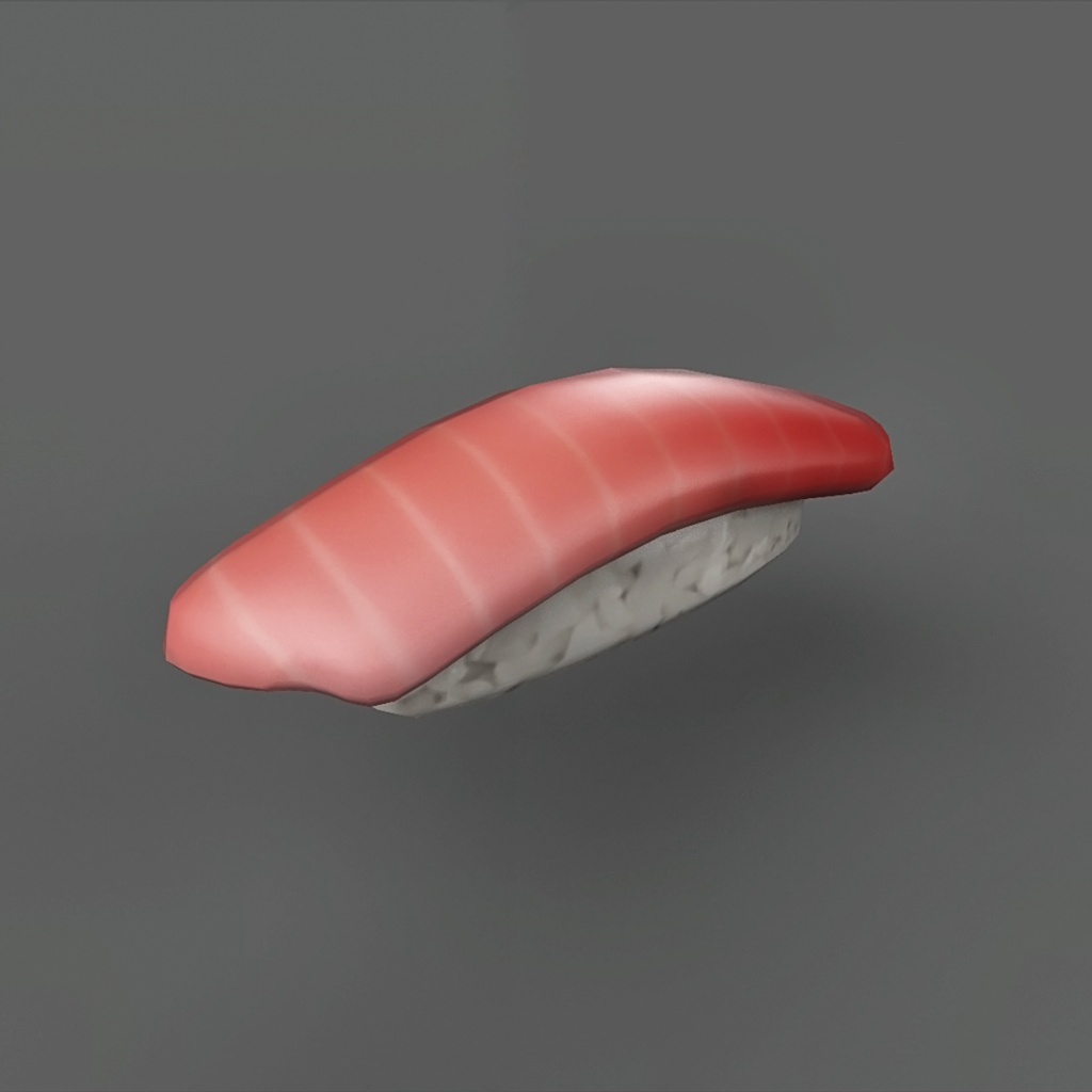 寿司 3Dモデル