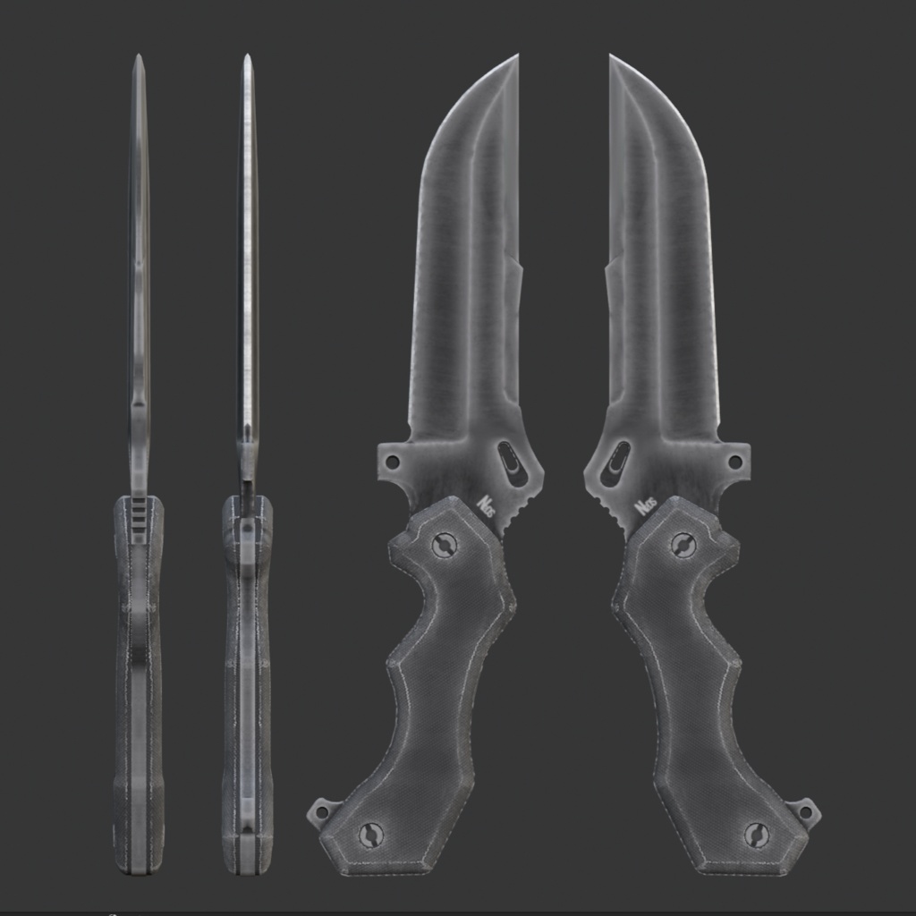 タクテイカルナイフ 3Dモデル
