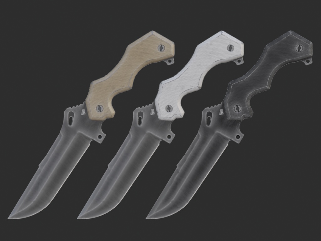 タクテイカルナイフ 3Dモデル
