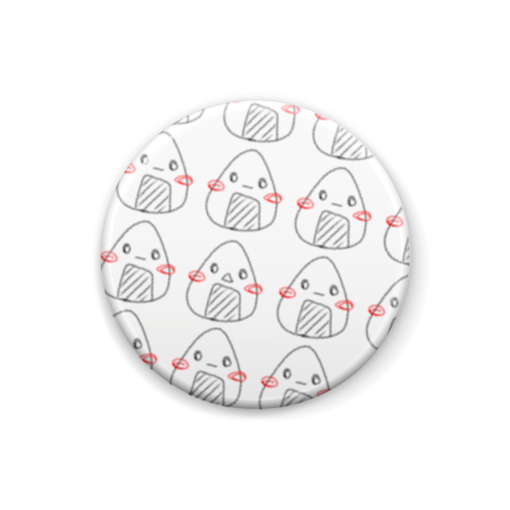 おにぎり缶バッチ