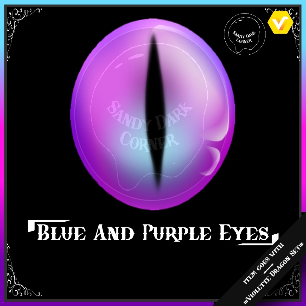 Blue And Purple Eyes --- VRoid texture