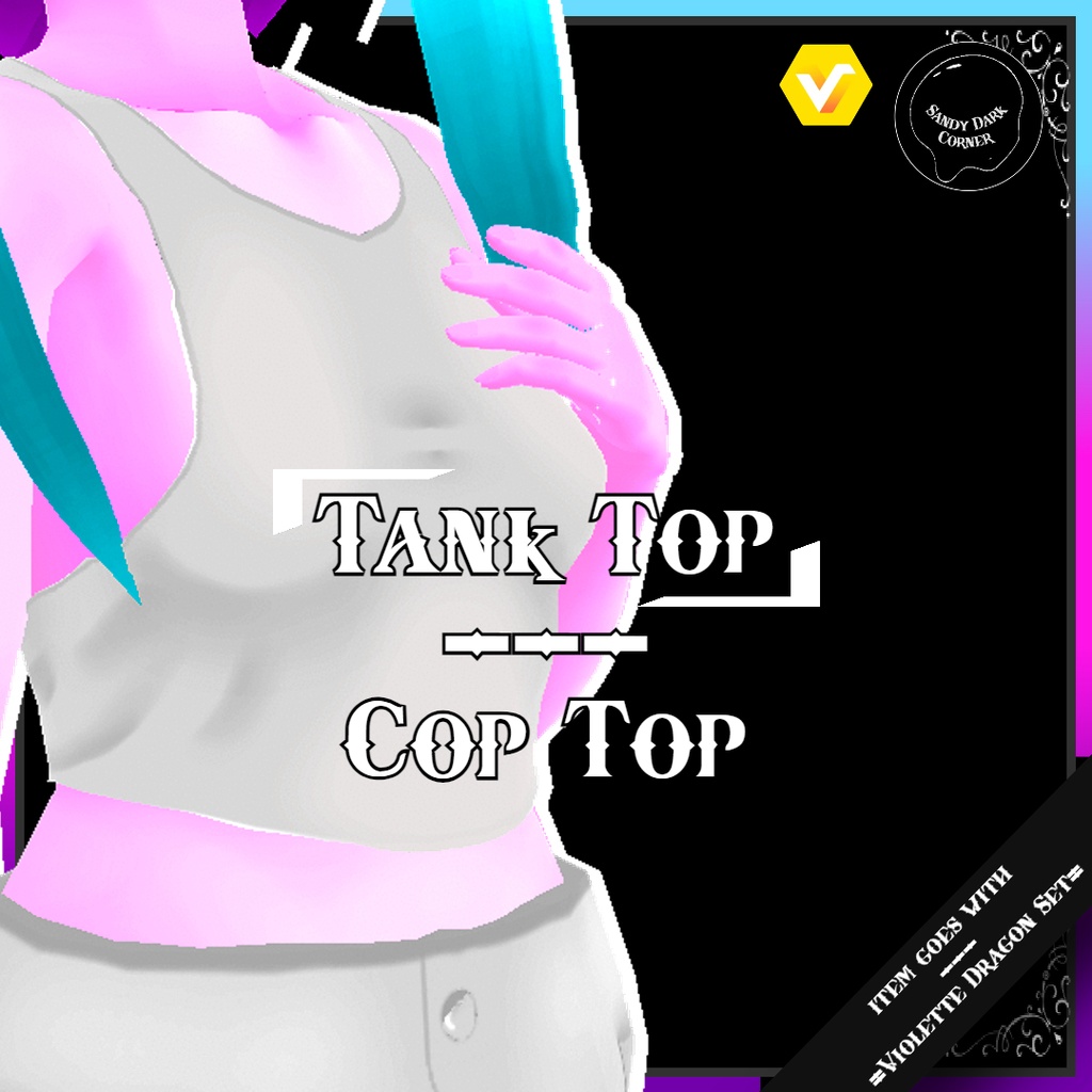 Tank Top --- Cop Top --- VRoid shirt