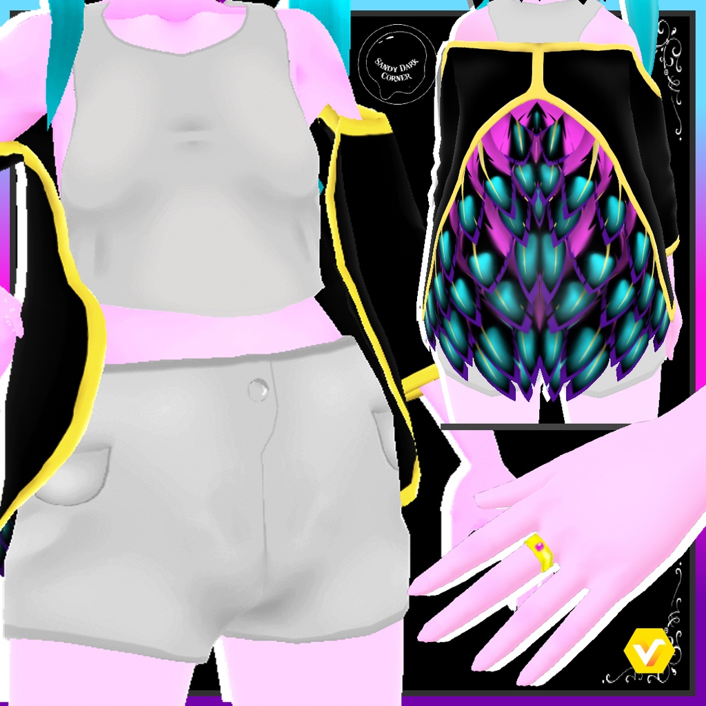 Violette Dragon --- VRoid model Vtuber model