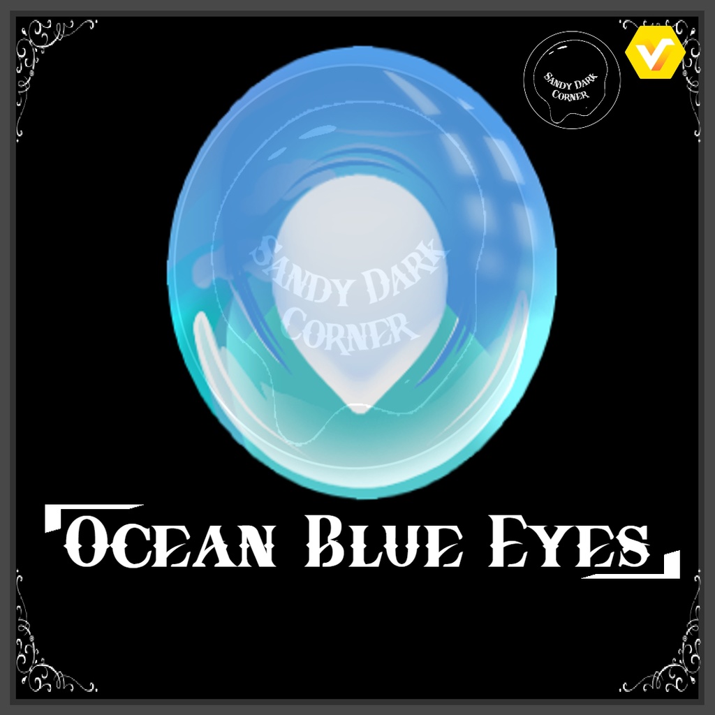 Ocean Blue Eyes --- VRoid texture
