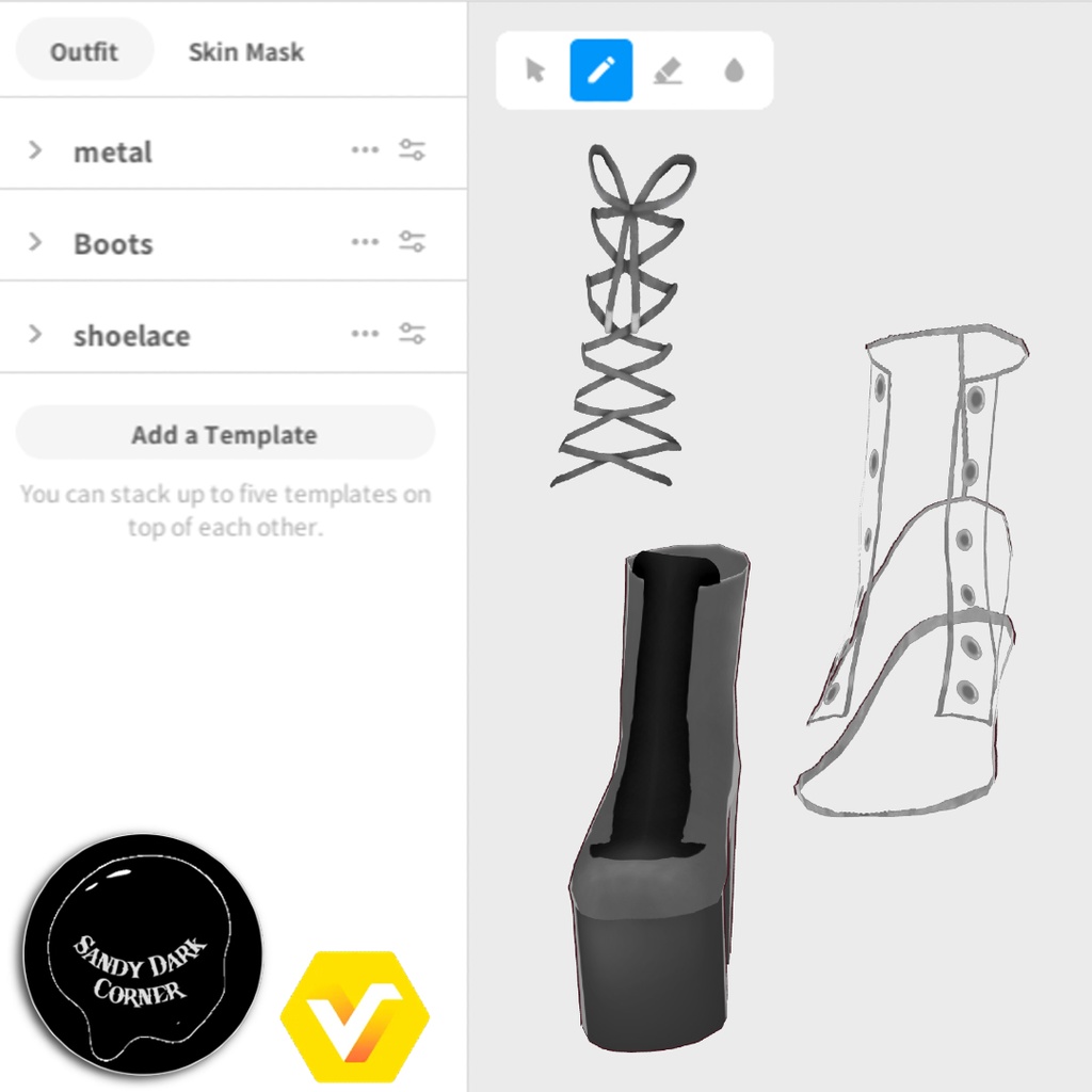 Platform Boots --- VRoid shoes