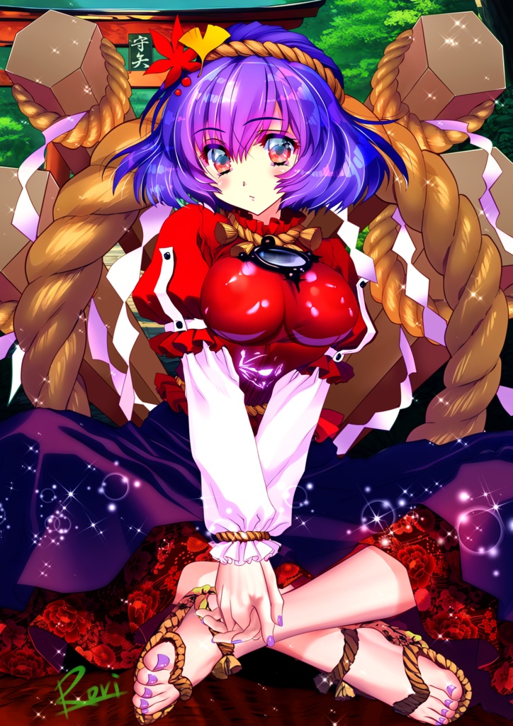 【八坂神奈子】 「東方守矢天則」 〜 超弩級パーフェクト参拝の謎を追え - タペストリー・B2縦【オマケ付き:画像データ集】