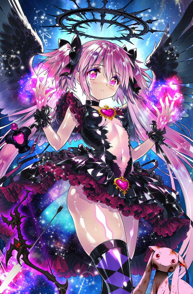 【鹿目まどか】タペストリー - B2縦 / 『悪魔まどか ―黒き円環―』
