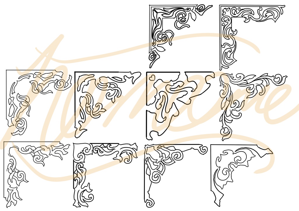 模様わくシリーズ　10個セット