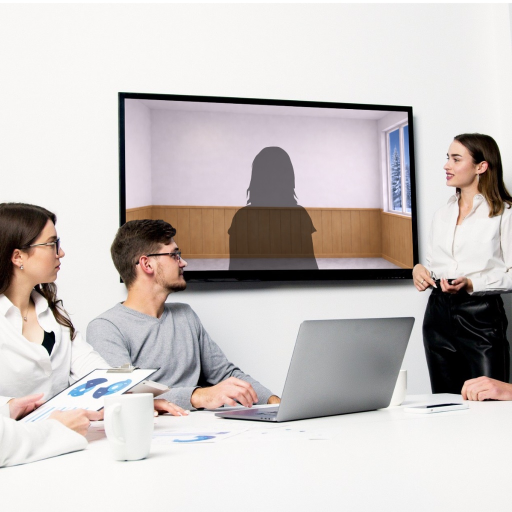 Zoom背景|雪の窓の部屋 – Aoya Window Seasons 04 (Snow Window Room)