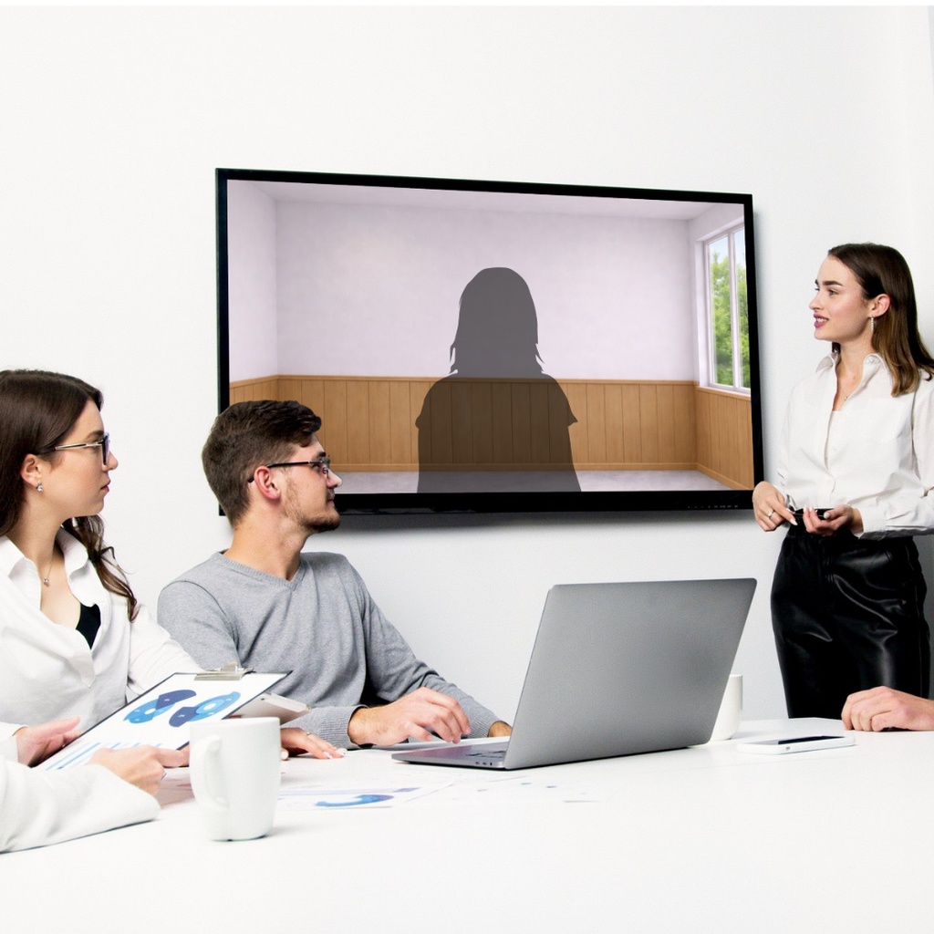 Zoom背景|緑の窓の部屋 – Aoya Window Seasons 02 (Green Window Room)