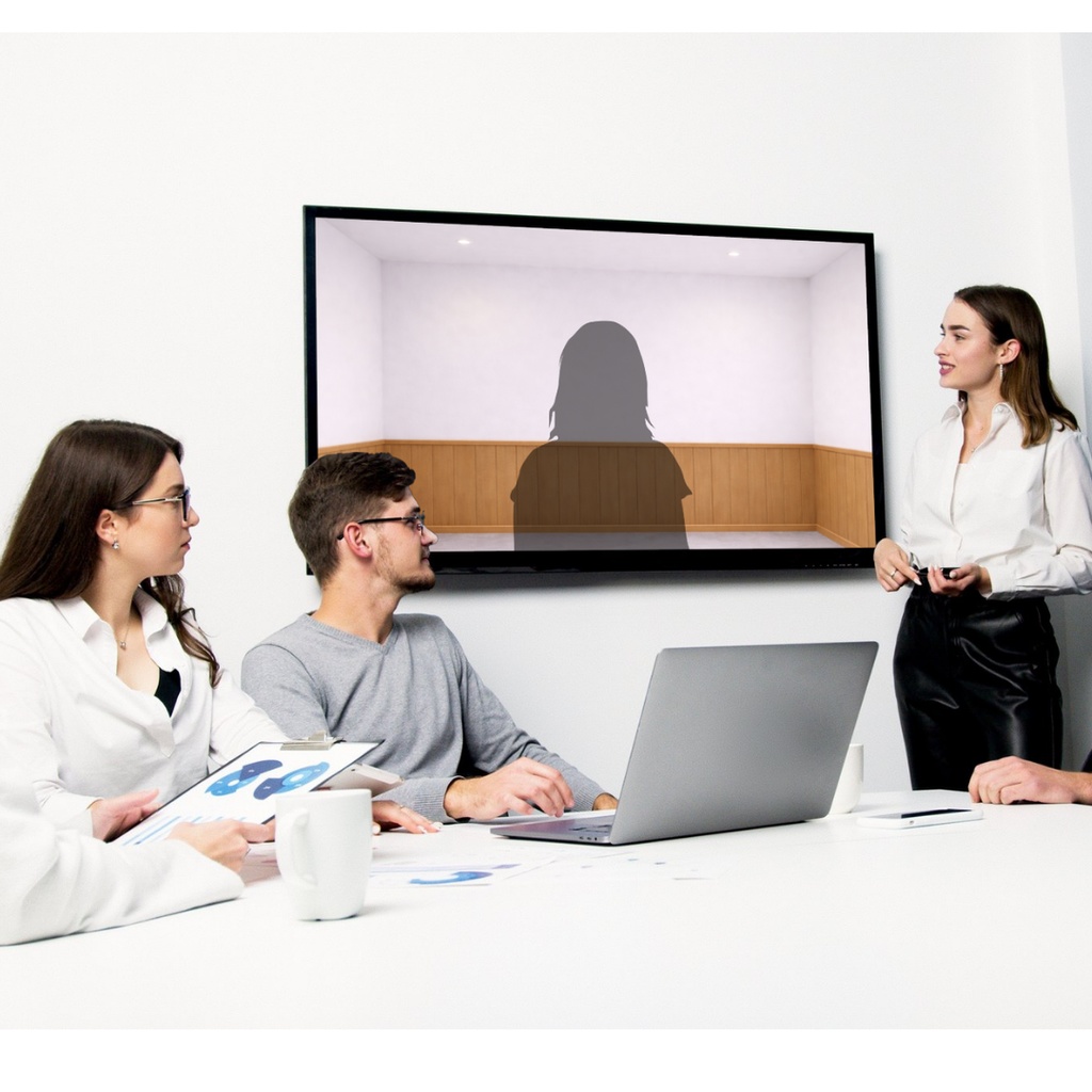 Zoom背景|ウッド会議室 – Aoya Meeting Room 01 (No Window)