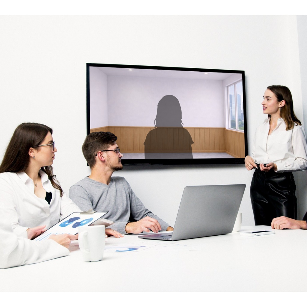 Zoom背景|窓のある会議室 – Aoya Meeting Room 02 (Window Day)