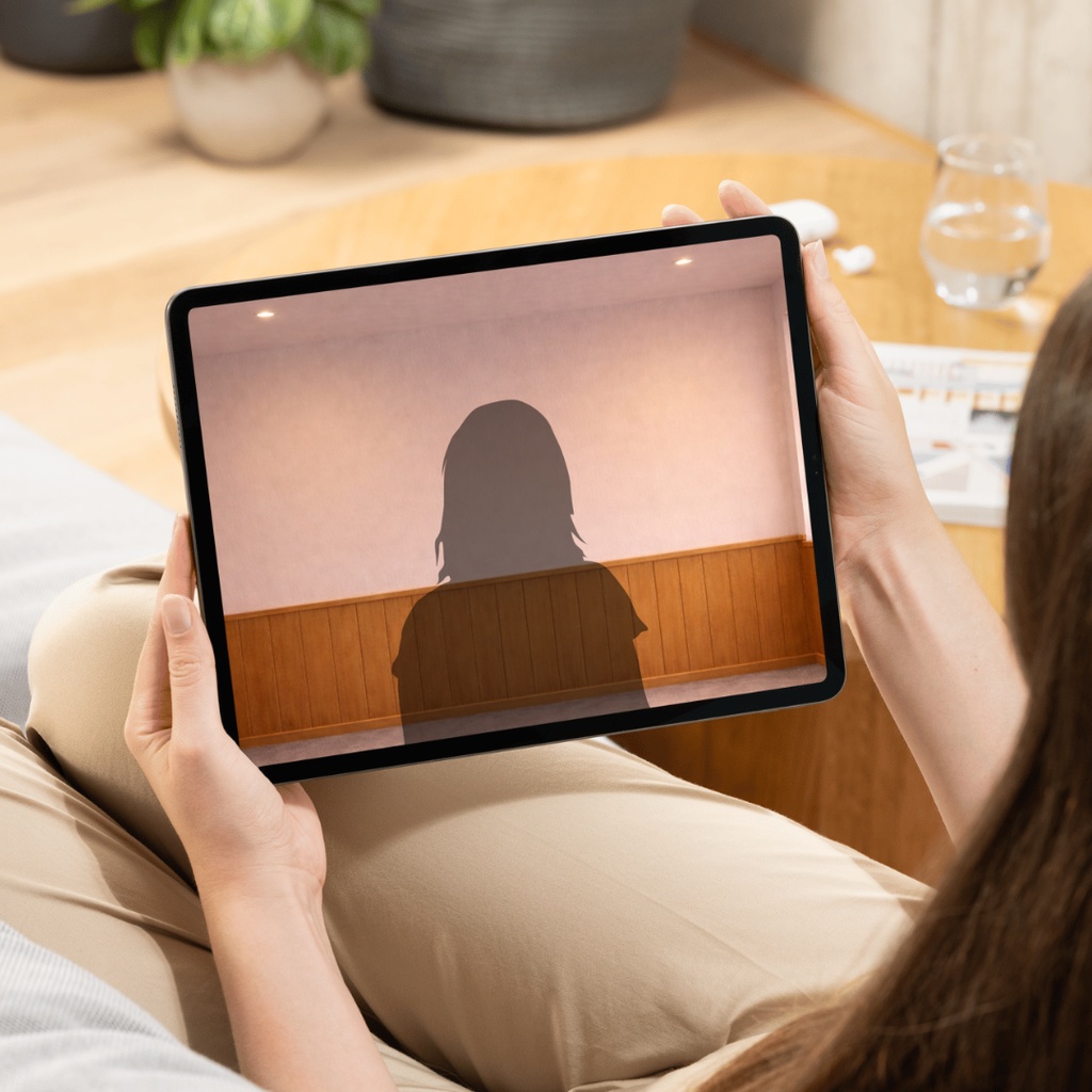 Zoom背景|夕焼けの会議室 – Aoya Meeting Room 03 (Window Sunset)