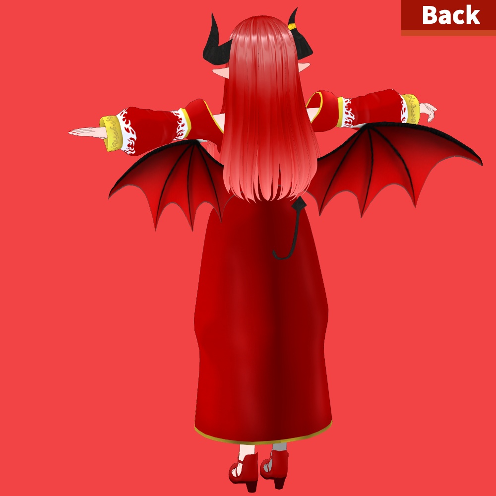 【オリジナル3Dモデル】VRM形式アバター「ガーネット」【VRoidStudio正式版】