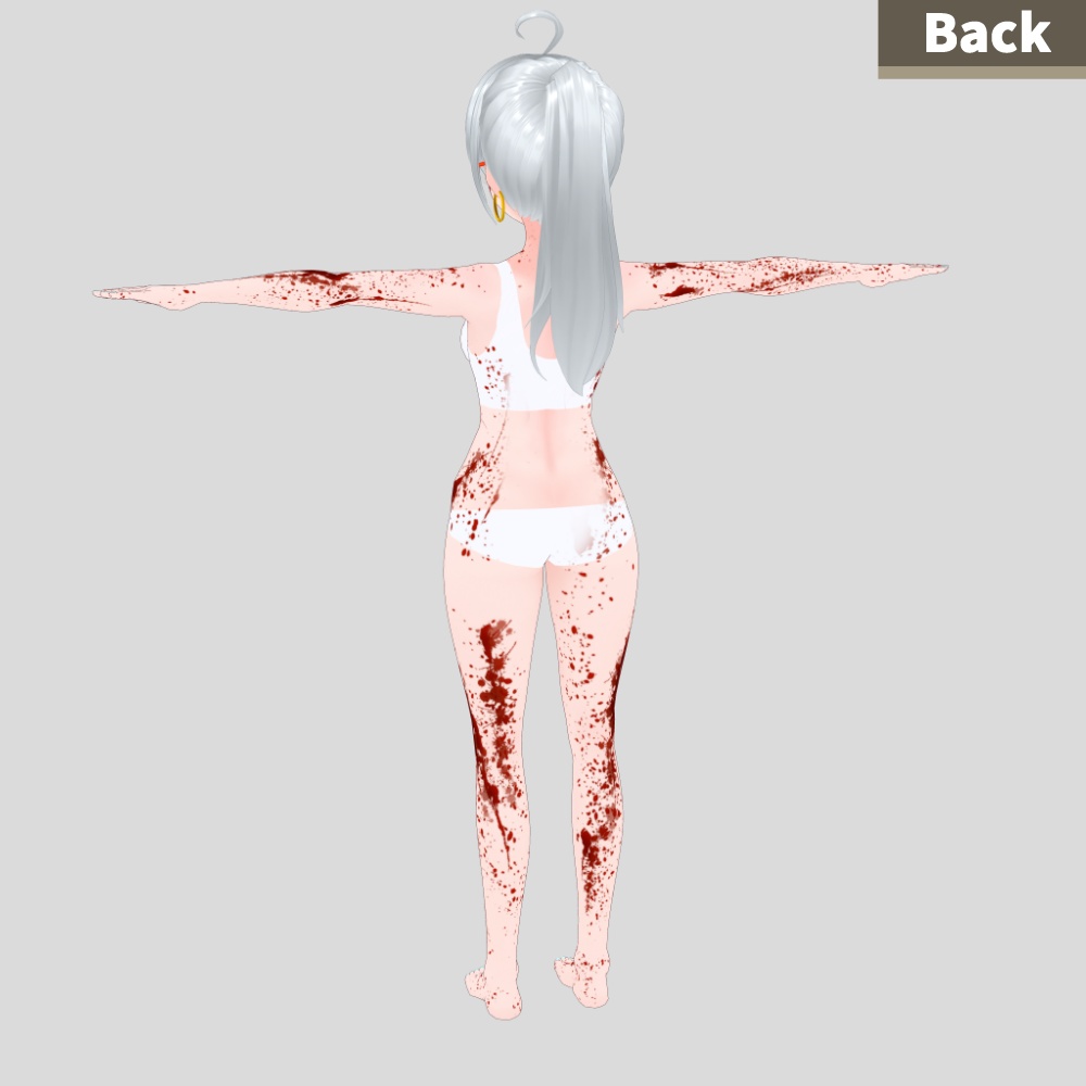 【無料】VRoid用 血糊 テクスチャセット【VRoidStudio正式版用】