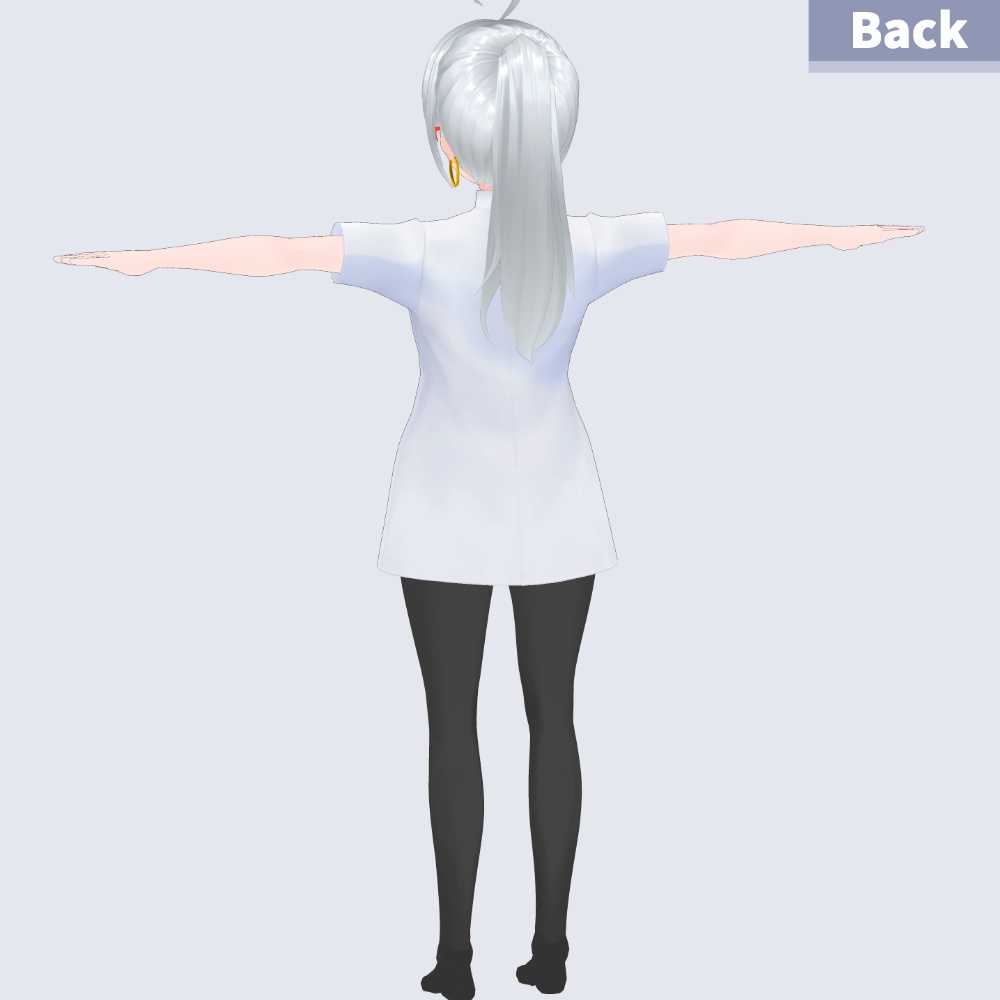 【無料】VRoid用 ナース服 2種×3色 テクスチャセット【VRoidStudio正式版用】