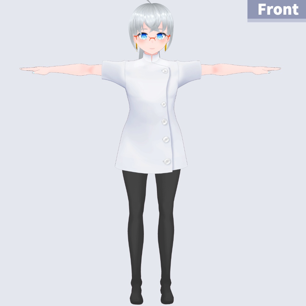 【無料】VRoid用 ナース服 2種×3色 テクスチャセット【VRoidStudio正式版用】