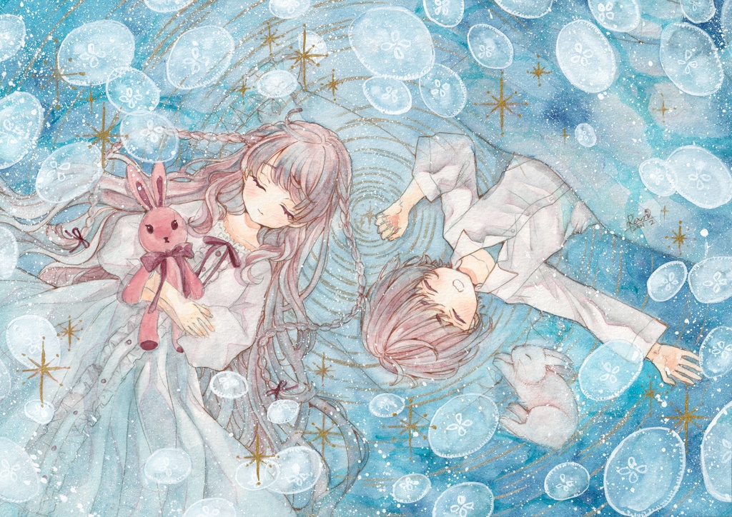 新作 サイズ原画 双子のポラリスと夢の中 Kirahime Booth