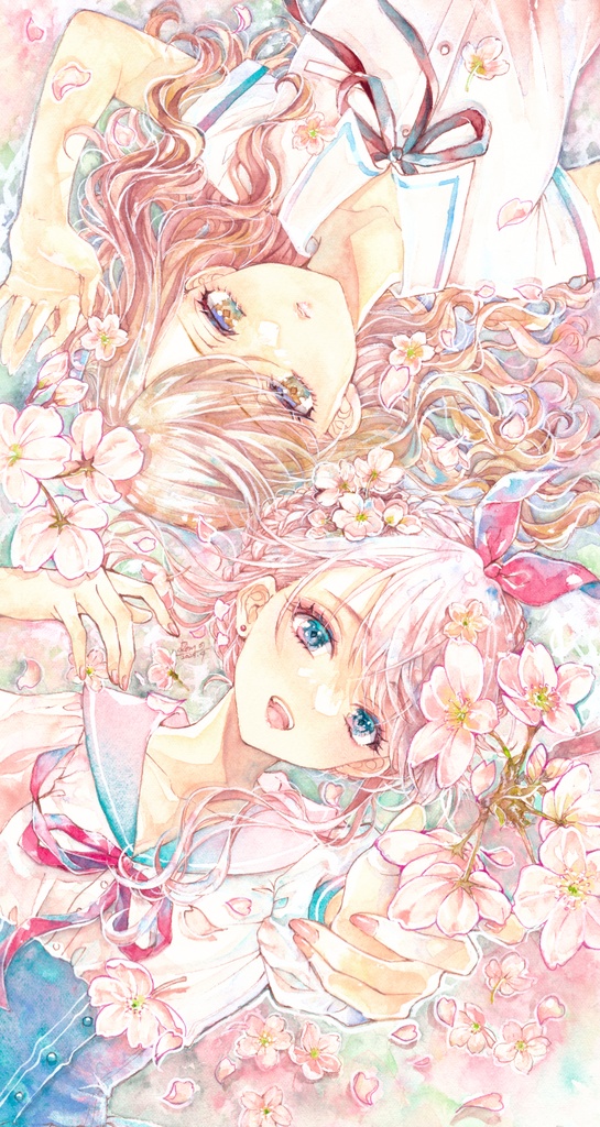 ［憩いの桜］大判ポストカード